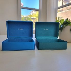 La Mer Gift Boxes | Blue | Green | Storage |  Beauty | 2 pieces | *EMPTY*